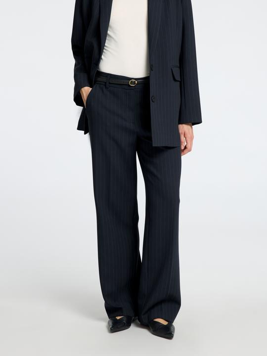 Produktbild Selected Femme Nadelstreifen Hose mit weitem Bein (42)