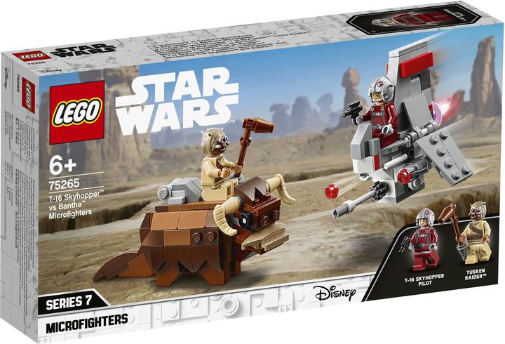 Actual product image LEGO T-16 Skyhopper vs Bantha Microfighters (75265, LEGO Star Wars)