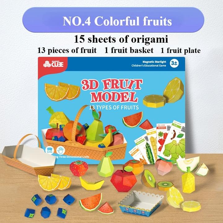 Actual product image Activity Board 1 pc 3D Origami Papier Handwerk Kit - gemischte Farbe, Multi-Thema geometrische Puzzle-Sets für (1 x)