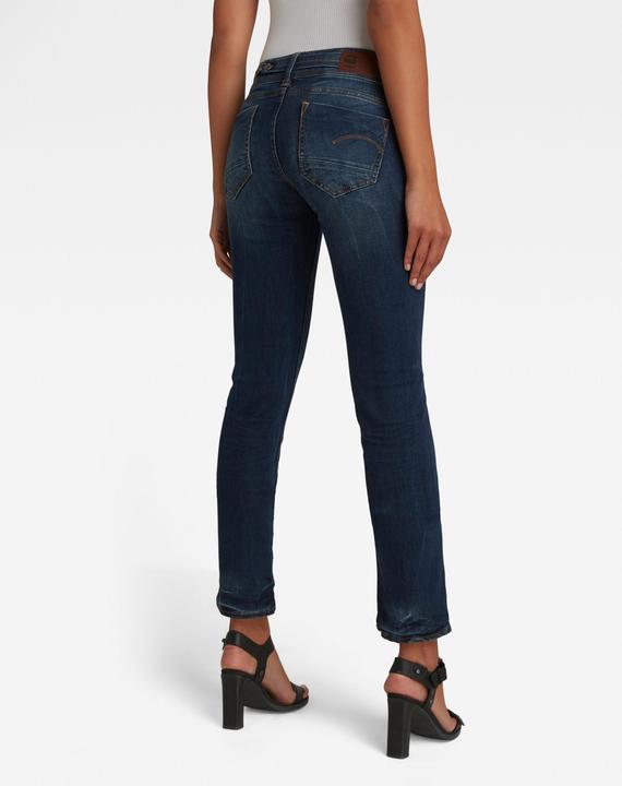 Actual product image G-Star Midge Saddle Mid Straight Jeans Neutro dk aged (W33/L30)