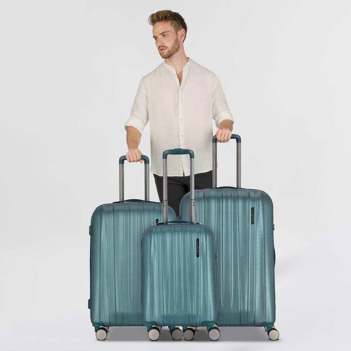 Actual product image Polestream Moonrock 4 Rollen Kofferset 3-teilig mit Dehnfalte (212 l, XL (from 140l))