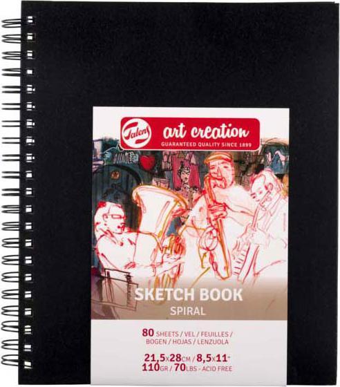 Talens Spiral Sketchbook 21,7x28 (21.5 x 28 cm, Soft cover)