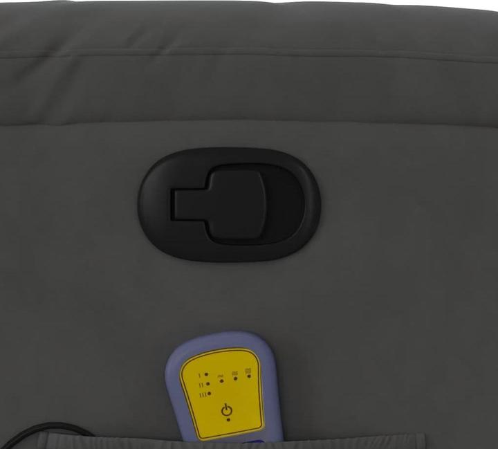 Actual product image VidaXL Massage chair dark grey microfibre fabric, colour