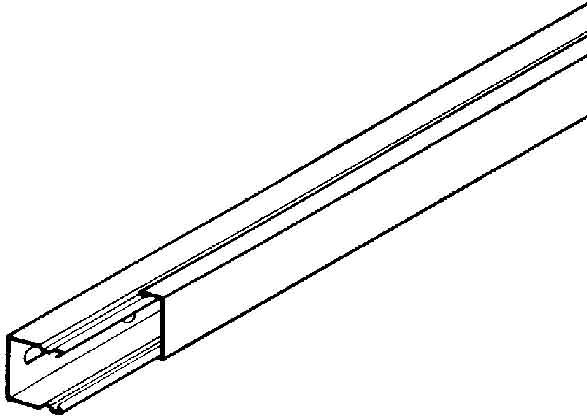 Produktbild Niedax NIE LLK26.030E3 Leitungsschutzkanal Mini m.Deckel 26x30x2000mm Edelstahl (200 cm)