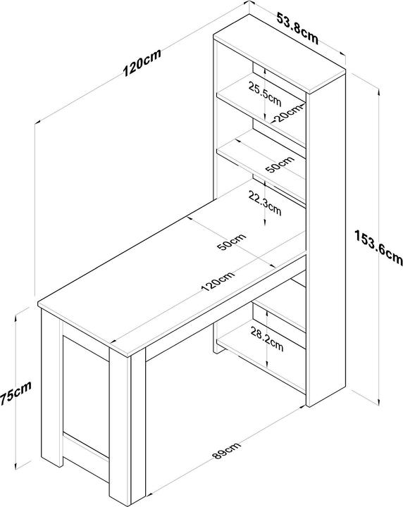 Actual product image Skye Decor Clayton (120 x 153.5 x 54 cm)