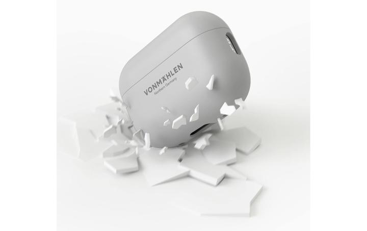 Actual product image Vonmählen Thin Case for AirPods Pro 2nd Gen Light Gray (Headphone sleeve)