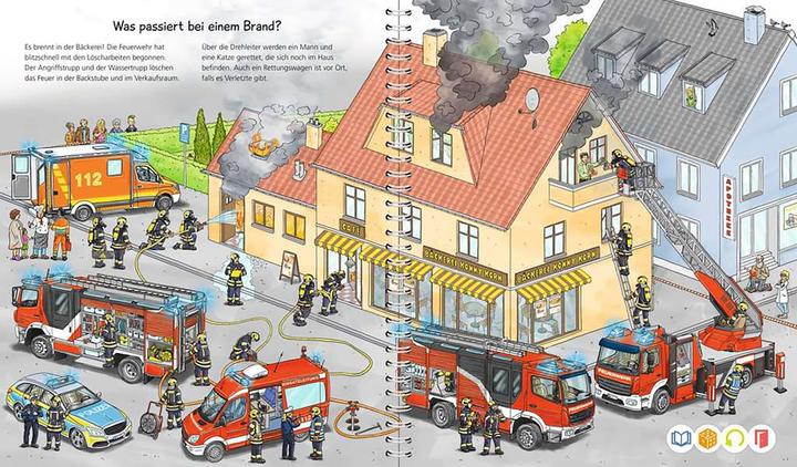 Immagine prodotto tiptoi Bei der Feuerwehr (Tedesco, Niklas Böwer, Daniela fuggire, 2022)