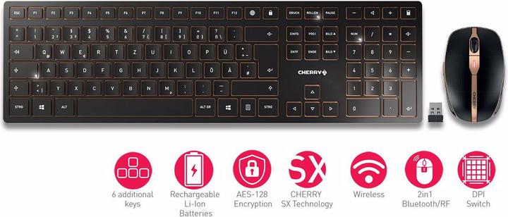 Actual product image CHERRY DW9000 (Eng. Int., Wireless)