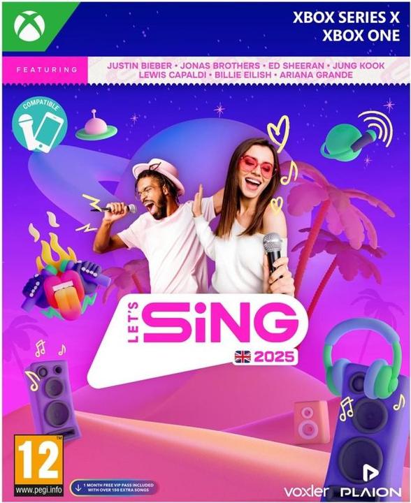 Actual product image Plaion Let's Sing 2025 International Version (Xbox One S, Xbox Series X, EN)