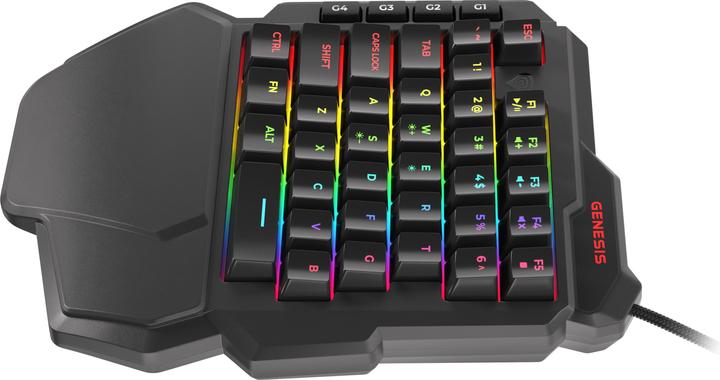 Actual product image Genesis Thor 100 RGB Keyboard USB QWERTY English (US, Cable)