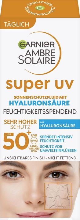 Actual product image Garnier Ambre Solaire Sensitive expert+ Anti-Oxidative Super UV (Sun cream face, SPF 50+, 40 ml, 150 g)