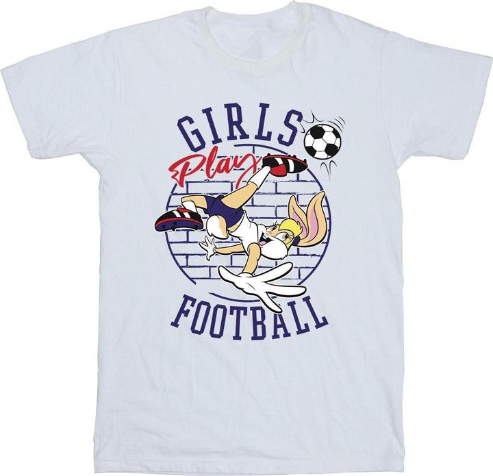 Looney Tunes Lola Bunny Girls Play Football TShirt (S)