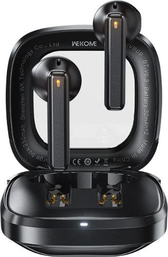 Actual product image Wekome VB09 Cyerin Series - Wireless Bluetooth V5.3 TWS earphones with charging case (black) (5 h, Wireless)