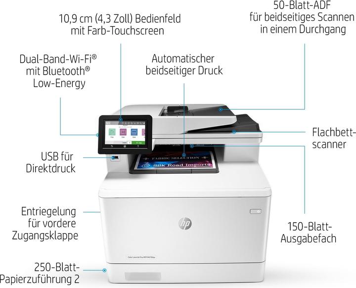 Actual product image HP M479dw Color LaserJet Pro (Laser, Colour)