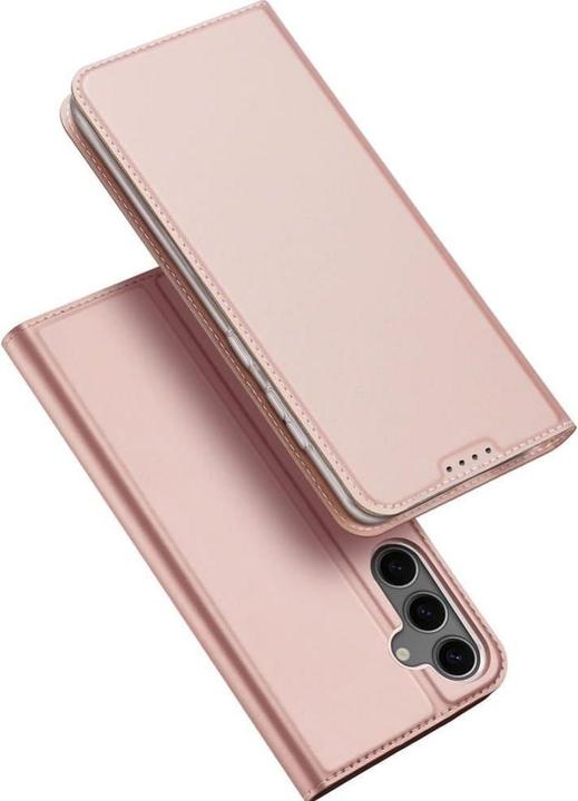 Dux Ducis Housse pour Samsung Galaxy S25 avec fente pour carte - Rose (Samsung Galaxy S25)
