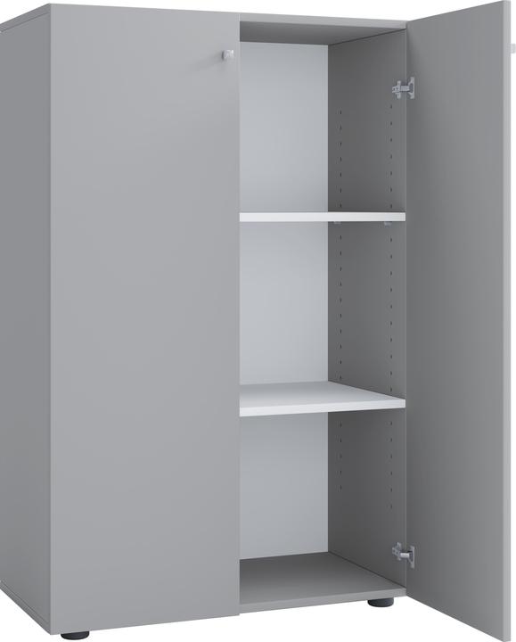 Immagine prodotto VCM Mobile da ufficio in legno Scaffale per file Lona 3 scomparti con ante a battente (70 x 40 x 111 cm)