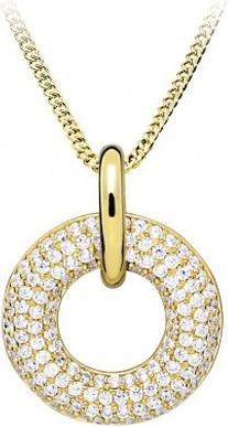 Produktbild Silver Cat Charming Gold Plated Cubic Zirconia Necklace SC497 (Chain. Pendant)