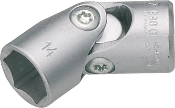 Immagine prodotto HAZET Inserto chiave a bussola con snodo ∙ esagonale 880G-10 ∙ Attacco quadro, cavo, 10 mm (3/8 di … (10 mm)