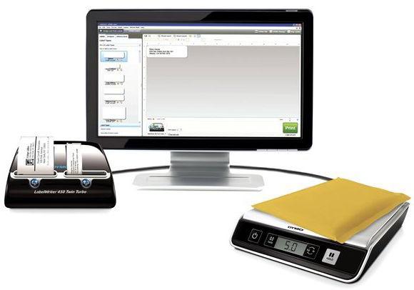 Produktbild Dymo M10 E-Mail-Waage Schwarz, Silber