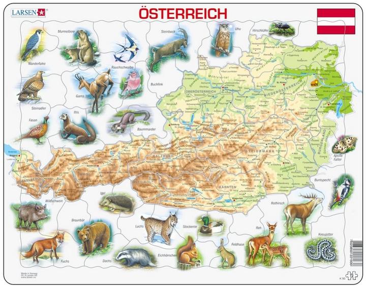 Productafbeelding Larsen Puzzel - Oostenrijk (fysiek) (72 onderdelen)
