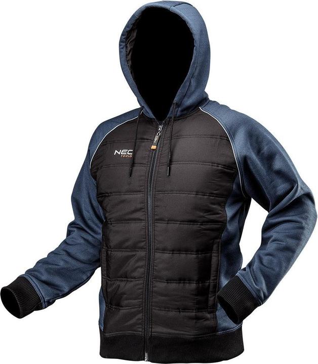 Neo Strick-Sweatshirt wattiert mit Kapuze Grösse XXL (XXL)