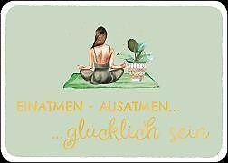 Produktbild Edition Gollong Postkarte / Einatmen, ausatmen... (Yoga) / Quer