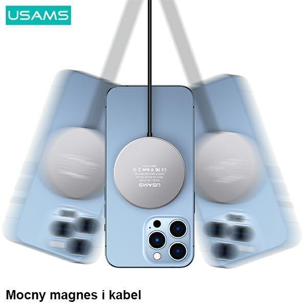 Image du produit Usams Ład. indukcyjna US-CD183 magnetic 15W czarny/black CD183CDX01 (15 W)