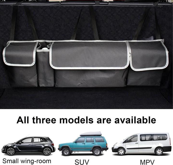 Produktbild König Design Auto Kofferraumtasche Aufbewahrung KFZ Rücksitz Zubehör Tasche Organizer Hänge