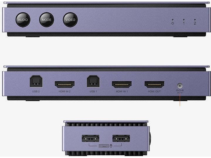 Produktbild Ugreen 2-in-1 HDMI USB KVM Switchbox mit Splitscreen Funktion