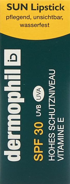 Image du produit Dermophil Rouge à lèvres solaire (Stick solaire, Crème solaire visage, SPF 30, 13 g)