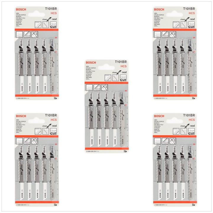 Actual product image Bosch Professional Zubehör Jigsaw blade T 101 BR Clean for Wood, pack of 25