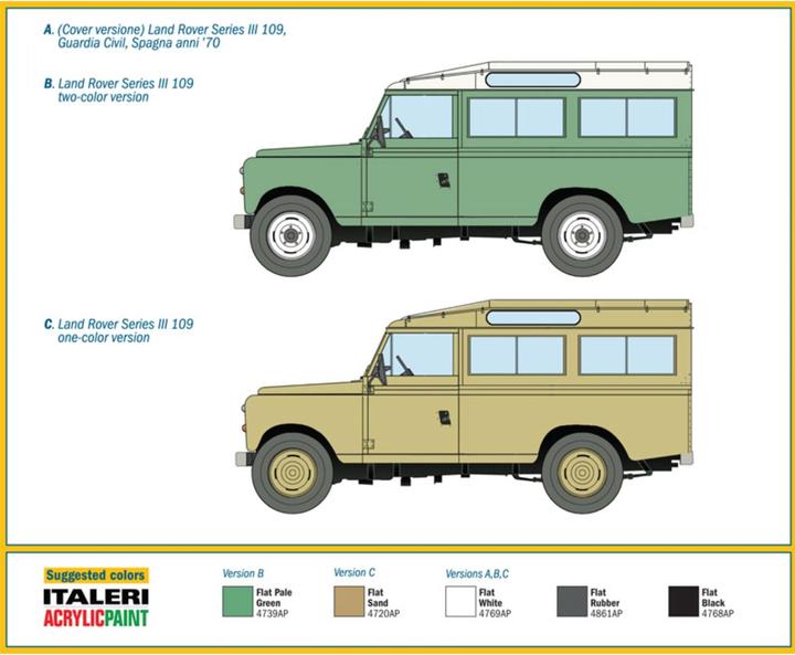 Produktbild Italeri 1:35 Land Rover 109 Guardia Civil