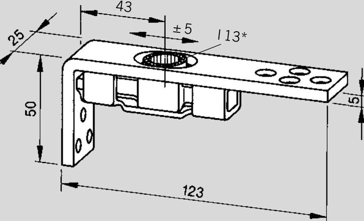 Image du produit Dormakaba Pivots - partie inférieure 7461 A