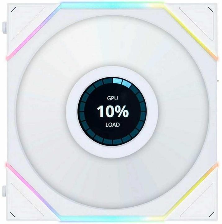 Actual product image Lian-Li UNI FAN TL LCD Series Reverse Blade Lüfter, 3er-Pack inkl. Controller - 120mm, white (120 mm, 3 x)