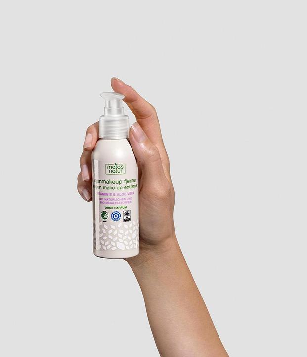 Actual product image Matas Natural Eye Make-up Remover with Organic Aloe Vera and Vitamin E (Make-up remover, 125 ml)