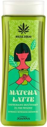 Joanna Extrem erfrischendes Duschgel Feuchtigkeitsspendendes Duschgel Aromatischer Matcha-Latte-Duft Sanft (300 ml)