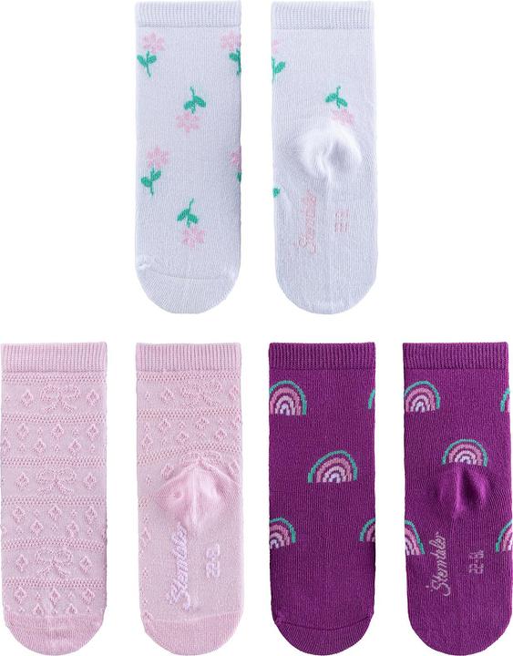 Immagine prodotto Sterntaler Calzini per bambini 3 pezzi a fiori (confezione da 3, 19 - 22)