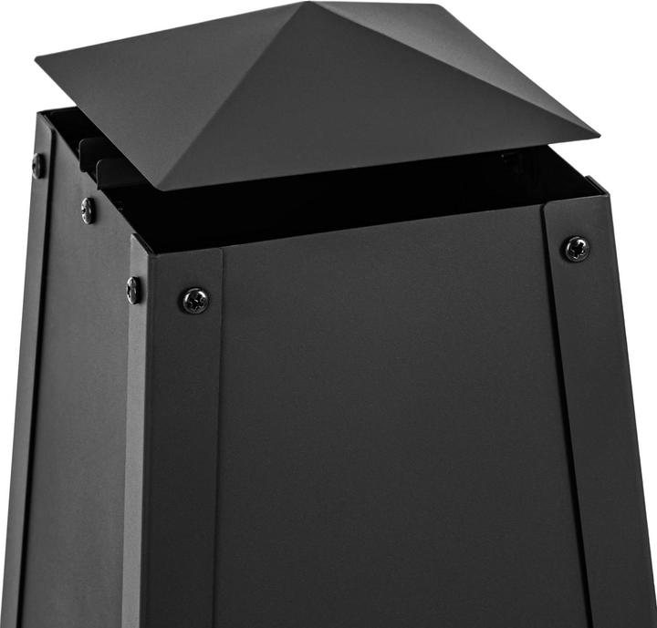 Image du produit Uniprodo Brasero extérieur - 30 x 30 x 100 cm - Design pyramidal (30 cm)