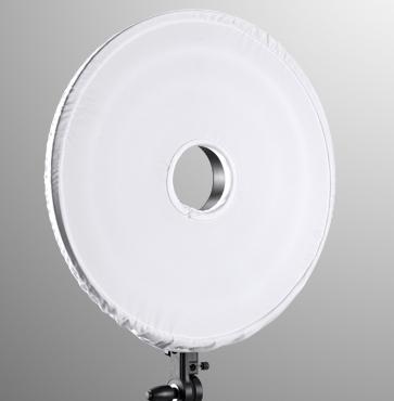 Produktbild Falcon Eyes Bi-Color LED Ringlampe Dimmbar DVR-300DVC auf 230V (Stableuchte)