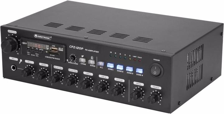 Produktbild Omnitronic CPZ-120P ELA ELA-Verstärker 120 W 4-Kanal 4-Zonen (Verstärker)