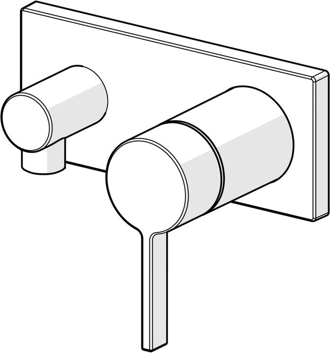 Produktbild Hansa Hansaloft Duscharmatur, Fertigmontageset, Unterputz, Sicherungseinrichtung, Ausladung 60mm, ch