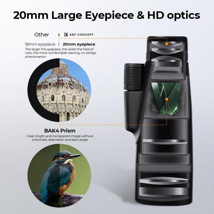 Produktbild K&F Concept Monocular KF33.068 12x50 (12 x, 50 mm)