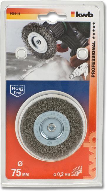 Productafbeelding kwb Slijpborstel V2A 75 Grof (Knapperig)