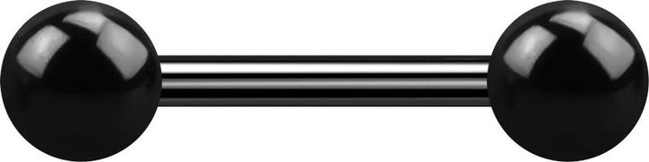 Immagine prodotto Star Piercing Filetto interno del bilanciere nero con due sfere (senza ottone)