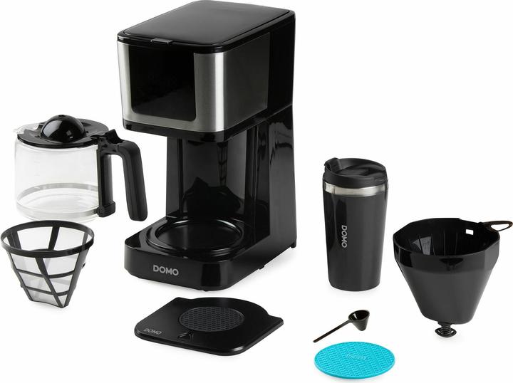 Actual product image Domo CAFETIÈRE DO733K 1,25L 10 CUPS MUG 400ML COMMANDES TACTILES/ÉCRAN LED FILTRE PERMANENT