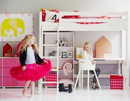 Actual product image Flexa Loft bed Classic with straight ladder (90 x 200 cm)