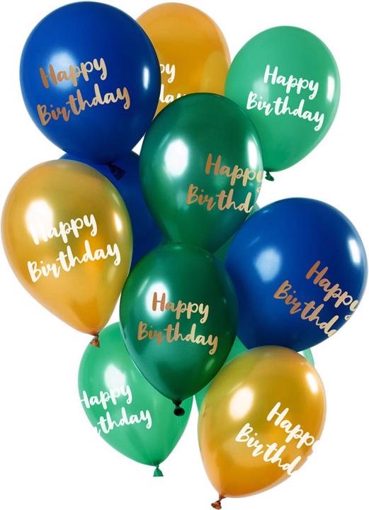 Produktbild Folat Happy Birthday Ballon Set (12 x)