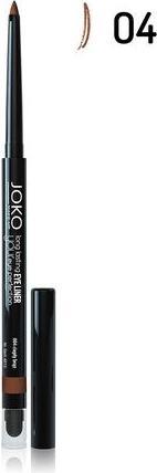 Jokon JOKO Eye Liner Longue Durée Automatique avec Aiguisoir et Smudger 004 Marron (004 Marron)