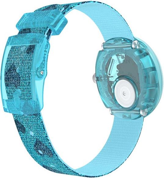 Actual product image Flik Flak Turquoise Sparkle (Analogue wristwatch, 32 mm)