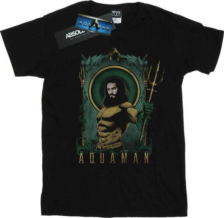 Aquaman Framed Trident TShirt Jungen